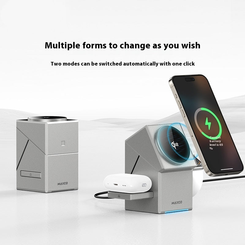 Qi2 Protocol Magnetic Touch Rotating Wireless Charger – The Next Generation of Fast Magnetic Charging