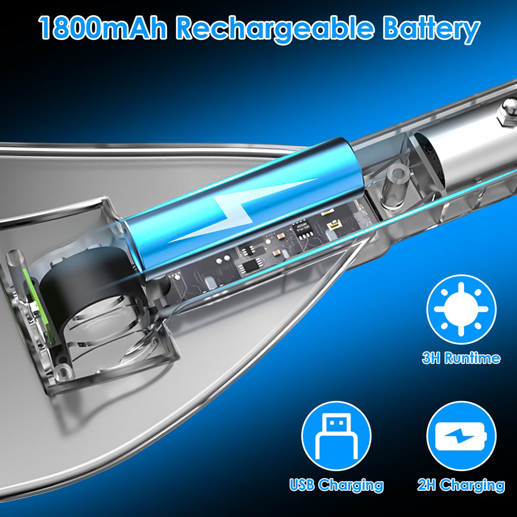 3-in-1 Car Snow Removal Tool with Light – Telescopic Brush, Ice Scraper & Shovel