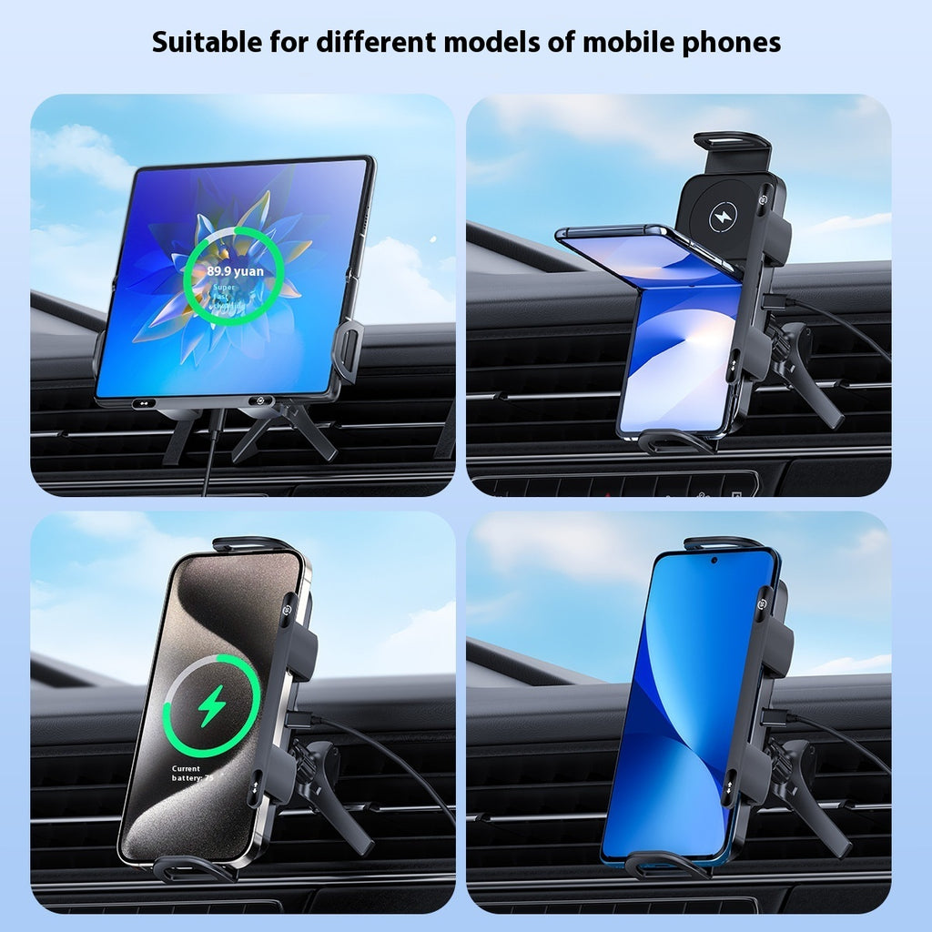 Wireless Charger Double-line Folding Mobile Phone Bracket