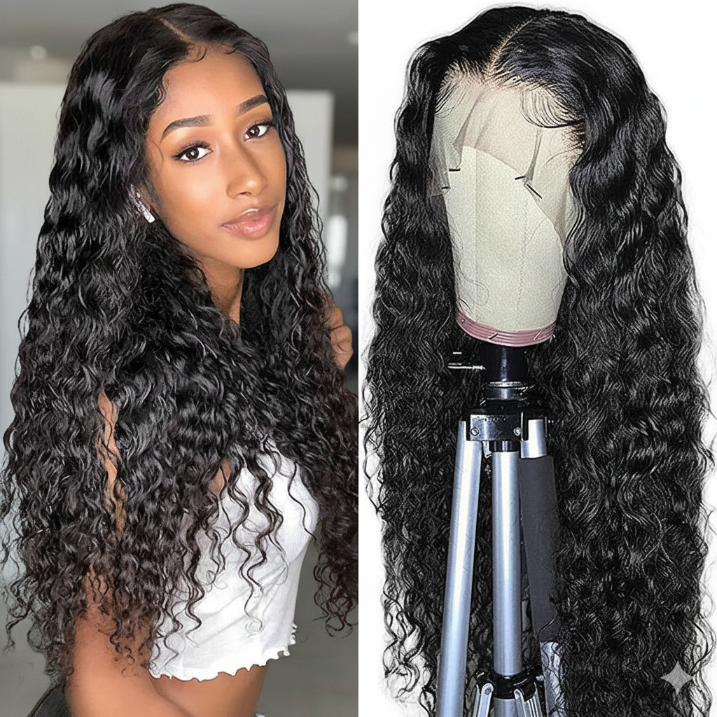 Human Hair With Small Curly Hair And Long Hair Sets