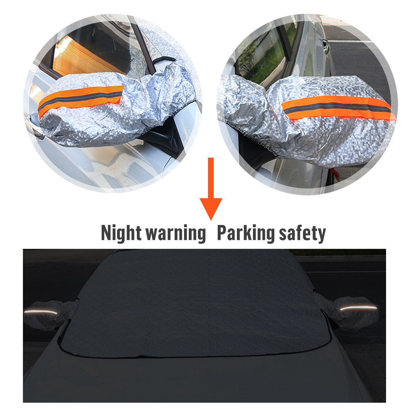 Universal Car Windshield Snow Cover Magnetic Winter Ice Frost Guard Protector