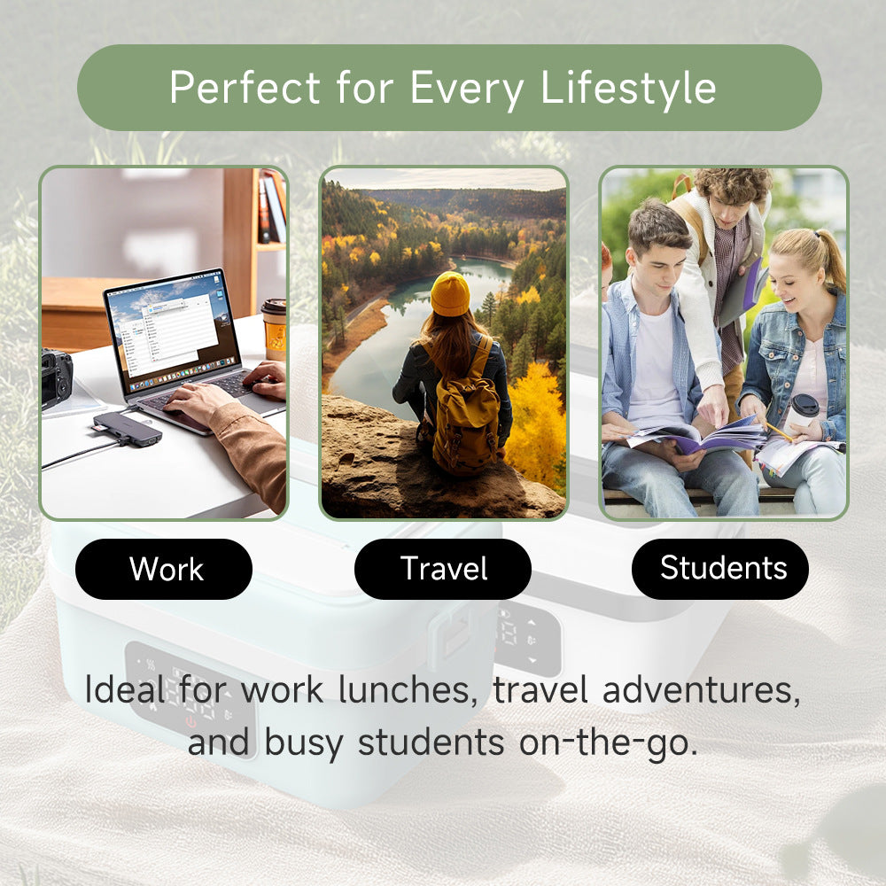 Rechargeable Office Worker Fishing Bento Lunch Box